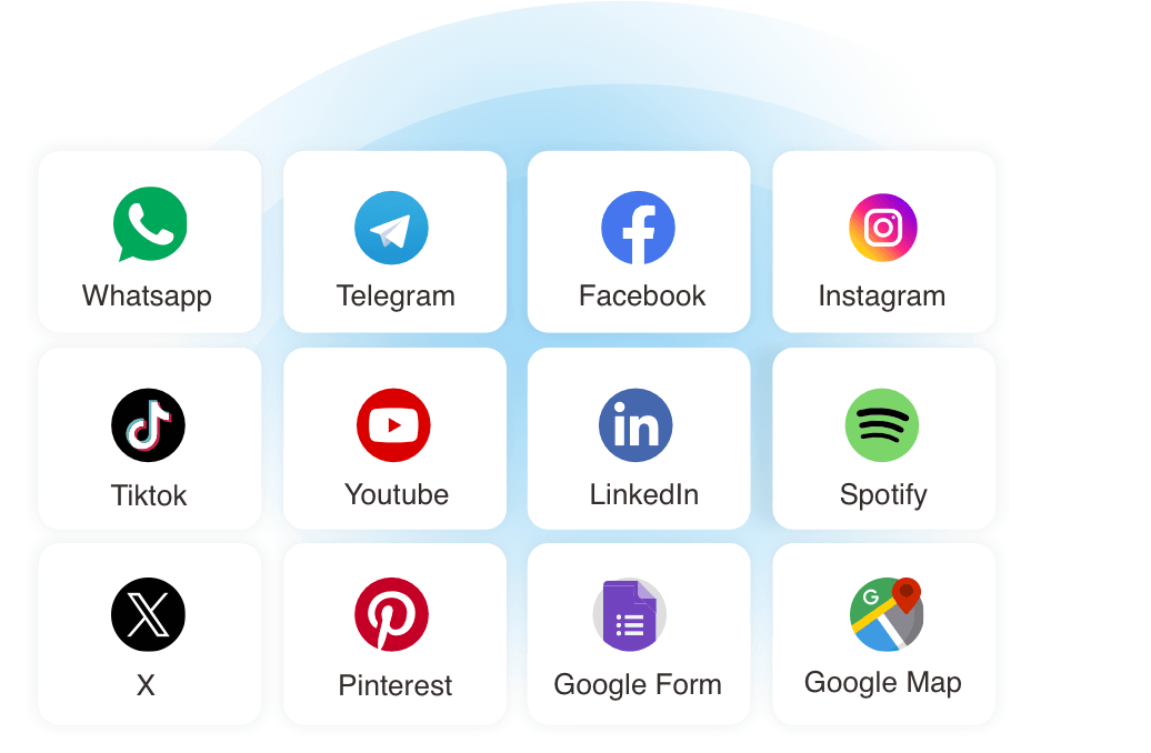 Integrasi dengan layanan sosial media dan lain lain